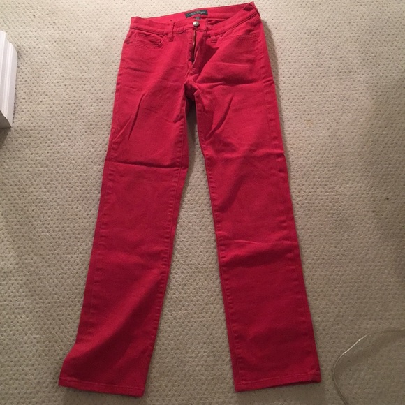 Ralph Lauren Red Jeans - Picture 5 of 7